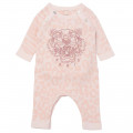 Printed organic cotton romper KENZO KIDS for GIRL