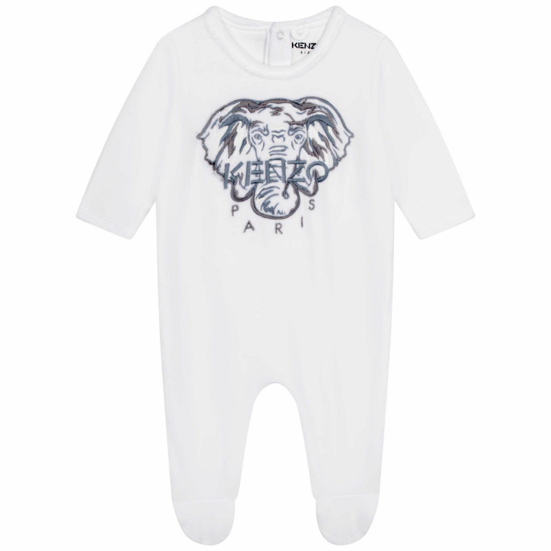 KENZO KIDS Velour pyjamas baby white Kids around