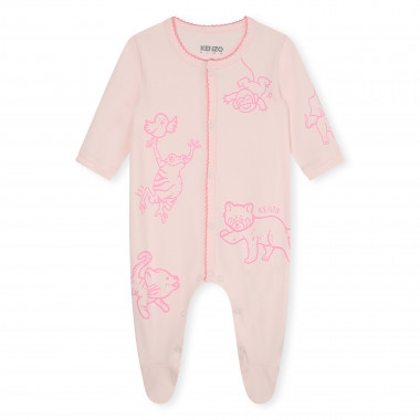 Pyjama pressionné en coton KENZO KIDS pour FILLE