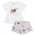 Set aus T-Shirt und Shorts KENZO KIDS Für MÄDCHEN