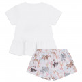 Set aus T-Shirt und Shorts KENZO KIDS Für MÄDCHEN