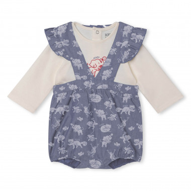 Cotton t-shirt and shorts KENZO KIDS for GIRL
