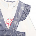 Cotton t-shirt and shorts KENZO KIDS for GIRL