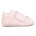 Chaussons en cuir à bande auto-agrippante KENZO KIDS pour UNISEXE