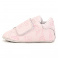 Chaussons en cuir à bande auto-agrippante KENZO KIDS pour UNISEXE