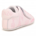 Leren pantoffels, klittenband KENZO KIDS Voor