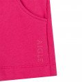 Organic cotton fleece bermuda shorts AIGLE for GIRL