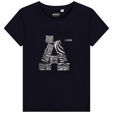 T-shirt à logo imprimé AIGLE pour FILLE