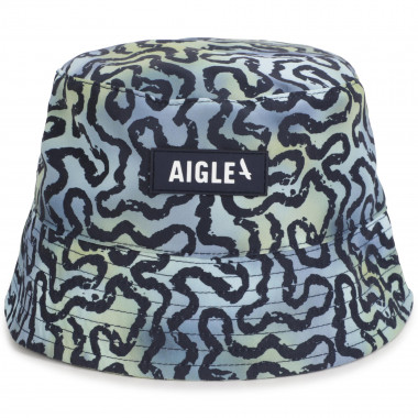 Printed sun hat with patch  for 