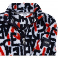 Zipped patterned sherpa jumper AIGLE for BOY