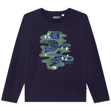 Long-sleeved cotton t-shirt AIGLE for BOY