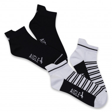 Lage sokken ingeweven motief AIGLE Voor
