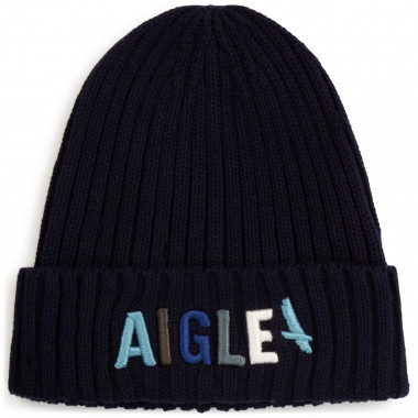 Knitted hat with turnup AIGLE for UNISEX