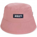 Plain sun hat with label AIGLE for UNISEX
