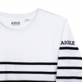 Gestreiftes T-Shirt aus Baumwolle AIGLE Für UNISEX