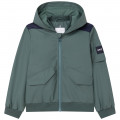 Water-repellent waxed jacket AIGLE for BOY