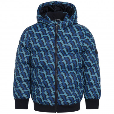 Printed hooded puffer jacket  for 