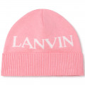 Cotton tricot and wool hat LANVIN for GIRL