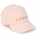 Cotton baseball cap LANVIN for GIRL