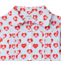 Pleated print shirt dress LANVIN for GIRL