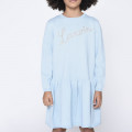 Cotton and wool tricot dress LANVIN for GIRL