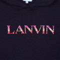 Fleece sweatshirt dress LANVIN for GIRL