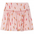 Printed zipped skirt LANVIN for GIRL