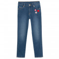 Stretch cotton jeans LANVIN for GIRL