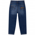 Embroidered cotton jeans LANVIN for GIRL