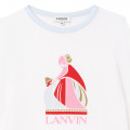 T-shirt in jersey di cotone e modal LANVIN Per BAMBINA