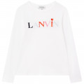 Cotton and modal jersey T-shirt LANVIN for GIRL