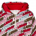 Hooded fleece zip sweatshirt LANVIN for GIRL