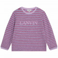 Metallic sweatshirt LANVIN for GIRL