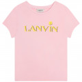 Camiseta de algodón estampada LANVIN para NIÑA