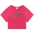 T-shirt coton manches courtes LANVIN pour FILLE