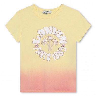 T-shirt multicolore en coton LANVIN pour FILLE