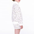 Cardigan zippé molleton LANVIN pour FILLE