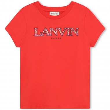 T-shirt avec illustration logo LANVIN pour FILLE