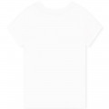 T-shirt met goudkleurig logo LANVIN Voor