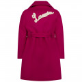 Wool broadcloth coat LANVIN for GIRL
