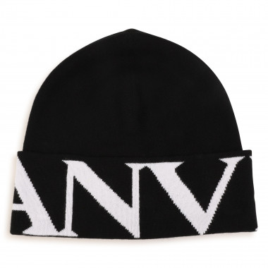 Contrasting logo woolly hat LANVIN for BOY