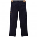 Cotton and linen trousers LANVIN for BOY
