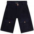 Herringbone cotton shorts LANVIN for BOY