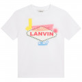 T-shirt in cotone con stampa LANVIN Per RAGAZZO