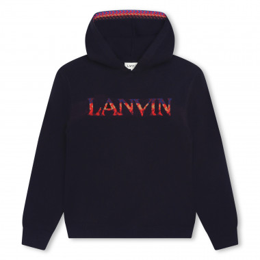 Sweat-shirt à capuche tricot LANVIN pour GARCON
