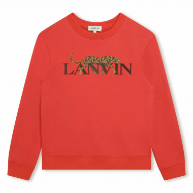 Fleece-Sweater mit Logo LANVIN Für JUNGE