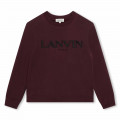 Embroidered logo sweatshirt LANVIN for BOY