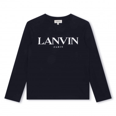 Langarmshirt mit Kontrast-Logo LANVIN Für JUNGE