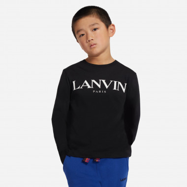 T-shirt met contrasterend logo LANVIN Voor