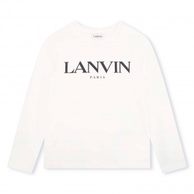Camiseta con logo a contraste LANVIN para NIÑO